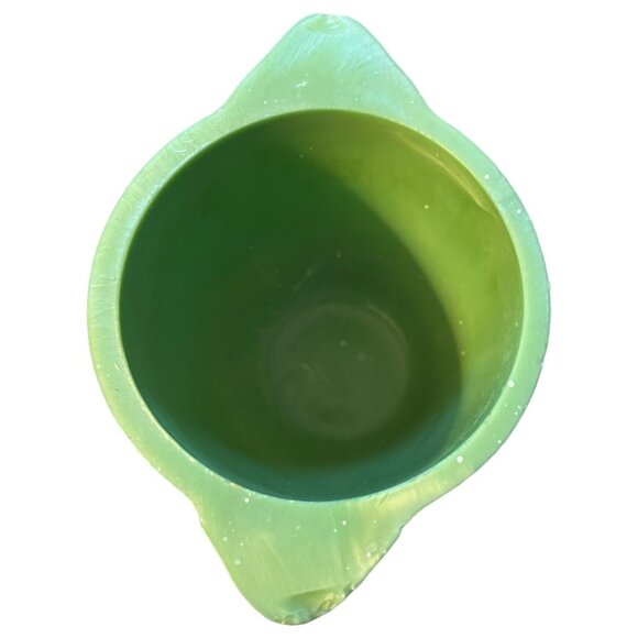 Vtg Fire-King Jadeite Ribbed Sugar Bowl Green Milk Glass Double Handled READ - Picture 5 of 15